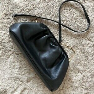 A New Day Soft Faux Leather Crossbody Bag Convertible Clutch Evening Minimalist